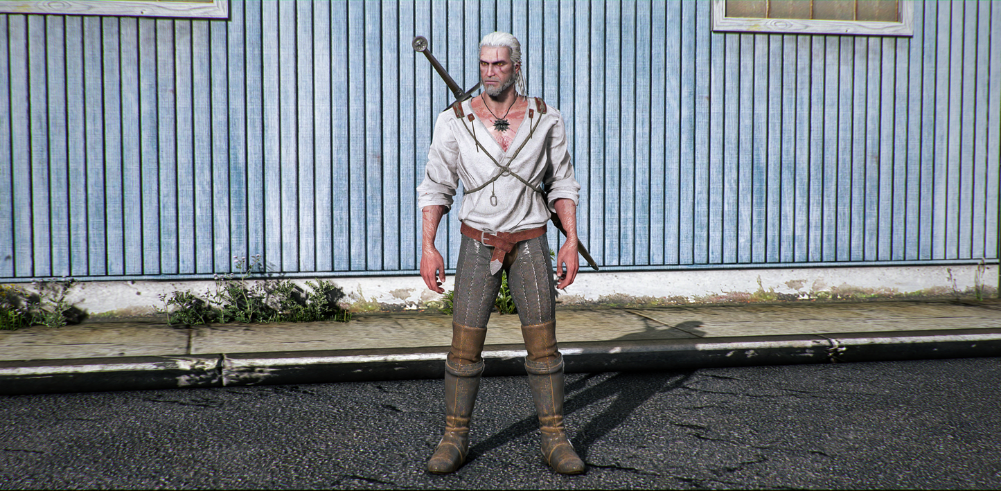 Geralt of Rivia Shirt Suit (The Witcher 3 Wild Hunt)