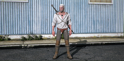 Geralt of Rivia Shirt Suit (The Witcher 3 Wild Hunt)