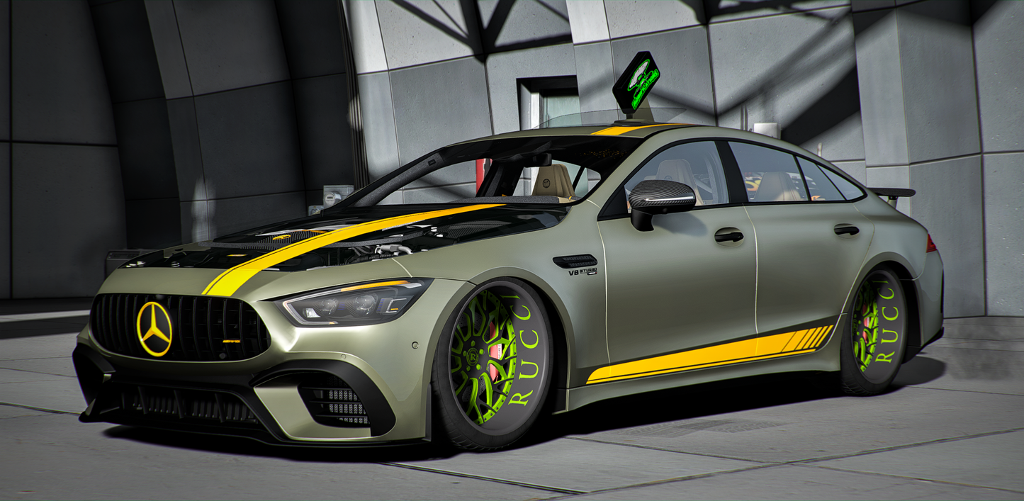 Custom Animated Mercedes Benz GT 63S On Ruccis [Animated Lights]