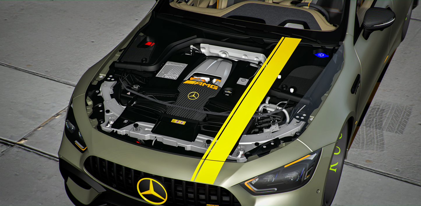 Custom Animated Mercedes Benz GT 63S On Ruccis [Animated Lights]