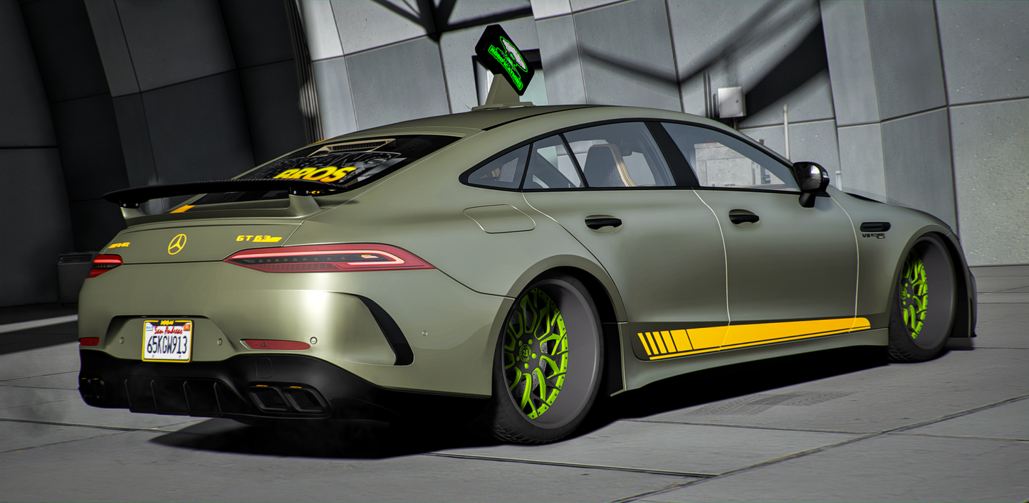 Custom Animated Mercedes Benz GT 63S On Ruccis [Animated Lights]