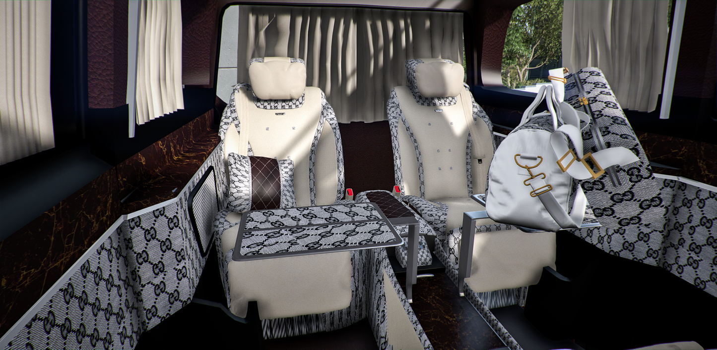 Custom Mercedes Maybach Sprinter with Gucci interior | Krazy Customs