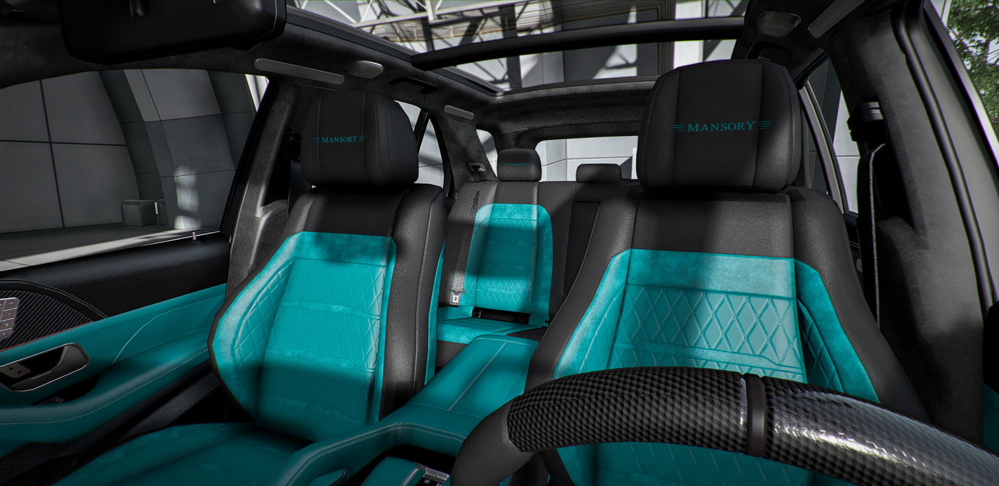 (Debadged) Mercedes GLE63 on 24s anim sunroof v2 | GZ Customs