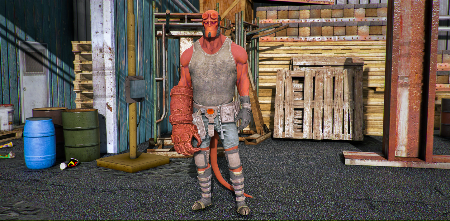 Hellboy No Jacket (Injustice 2)