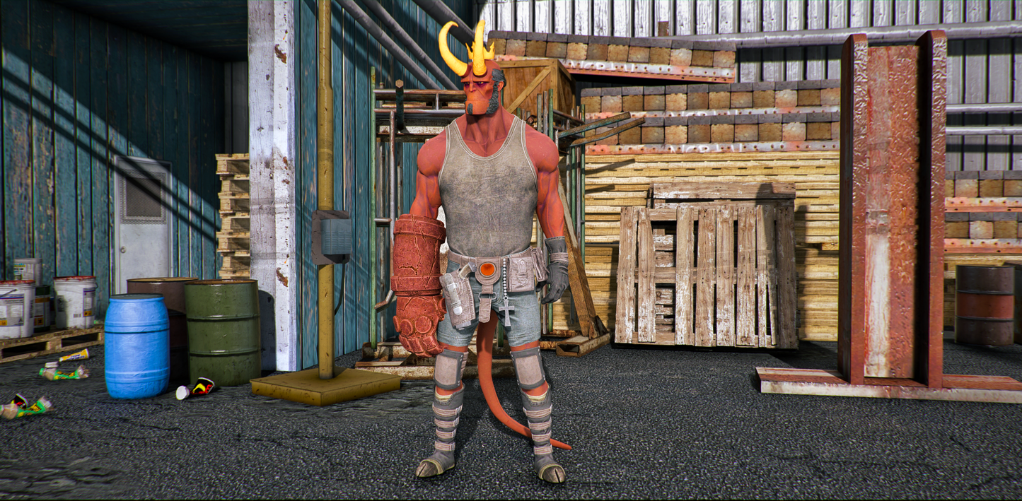 Hellboy No Jacket (Injustice 2)