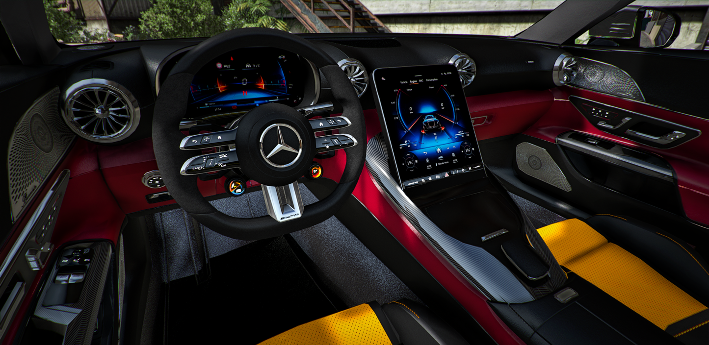 (Debadged) AMG GT 2024 Donk [Animation sunroof] | GZ Customs
