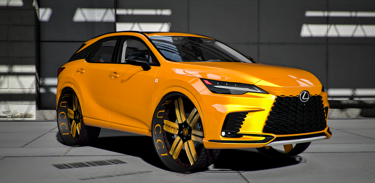 (Debadged) Lexus RX 2024 Rucci Gucci Donk [Auto Roof] | GZ Customs