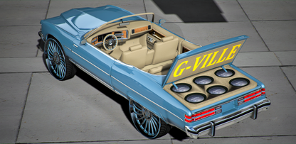 1975 Pontiac Grand Ville on Rucci Donk | Krazy Customs