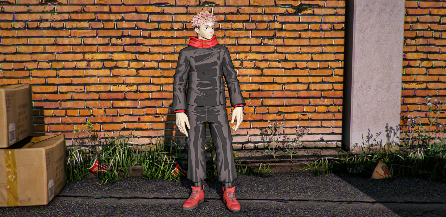 Yuji Itadori (Normal + Cel Shading)
