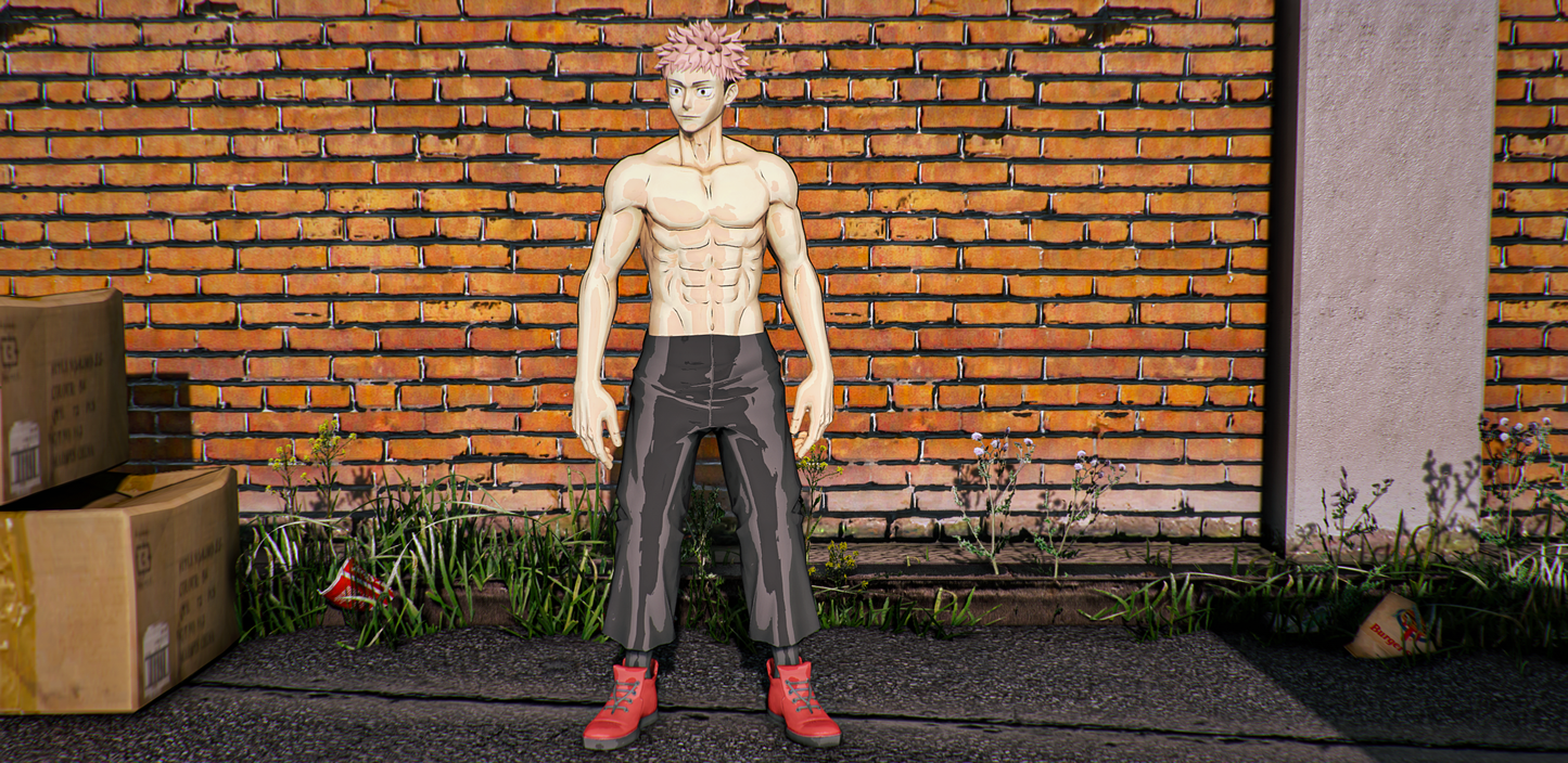 Yuji Itadori (Normal + Cel Shading)
