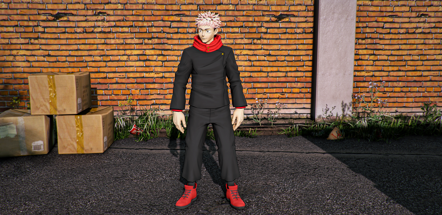 Yuji Itadori (Normal + Cel Shading)