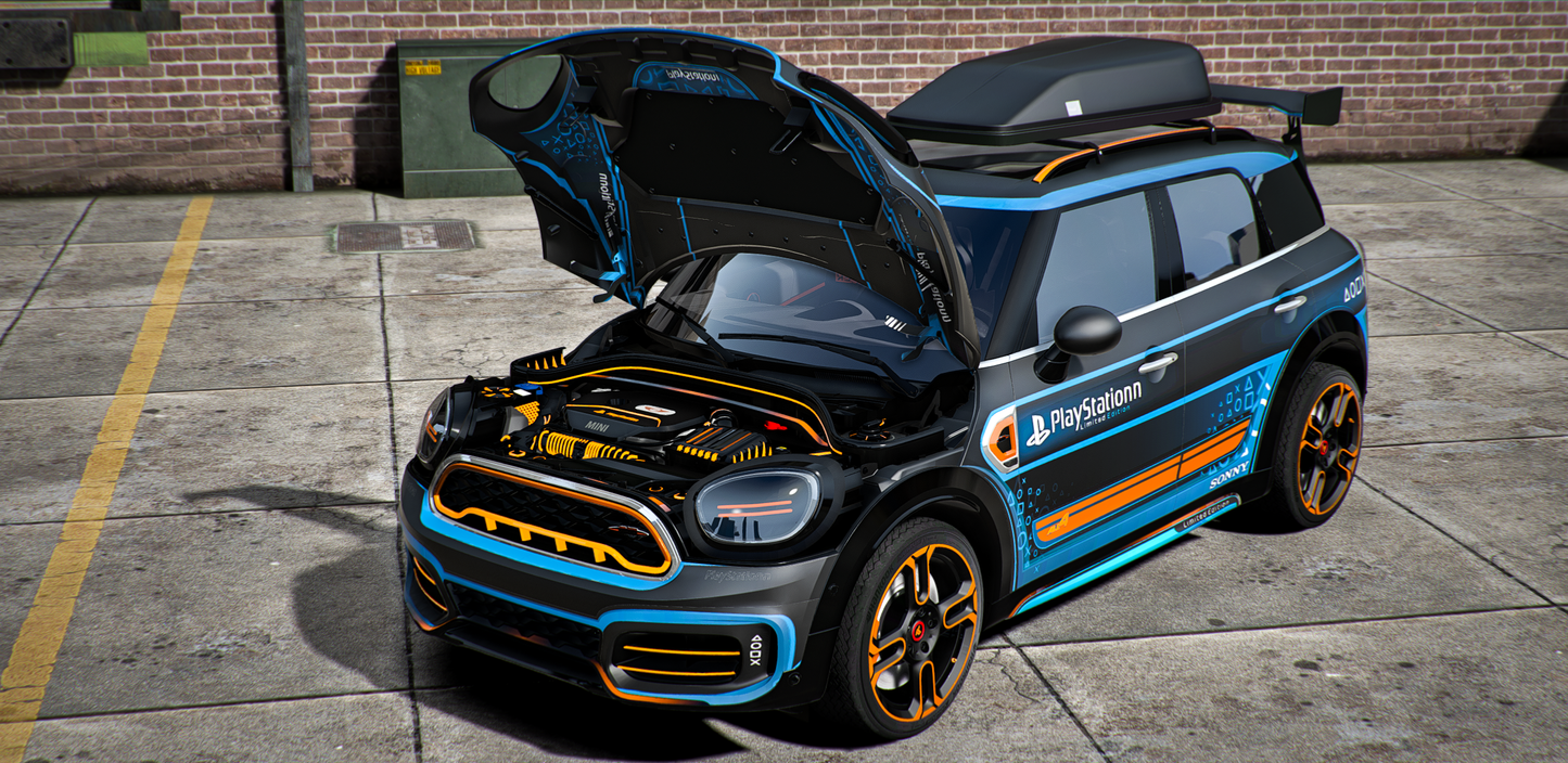 Mini Cooper Countryman PlayStation 5 [30+ Tuning Parts] [Dinamic Lights] | Port Baek