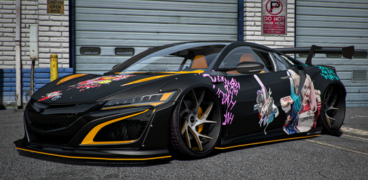 Nissan NSX Acura Harley Quinn Edition | DC Cars