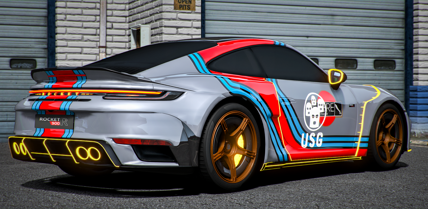 Porsche 911 Brabus 900 Rocket R 2024 (2 Liveries)