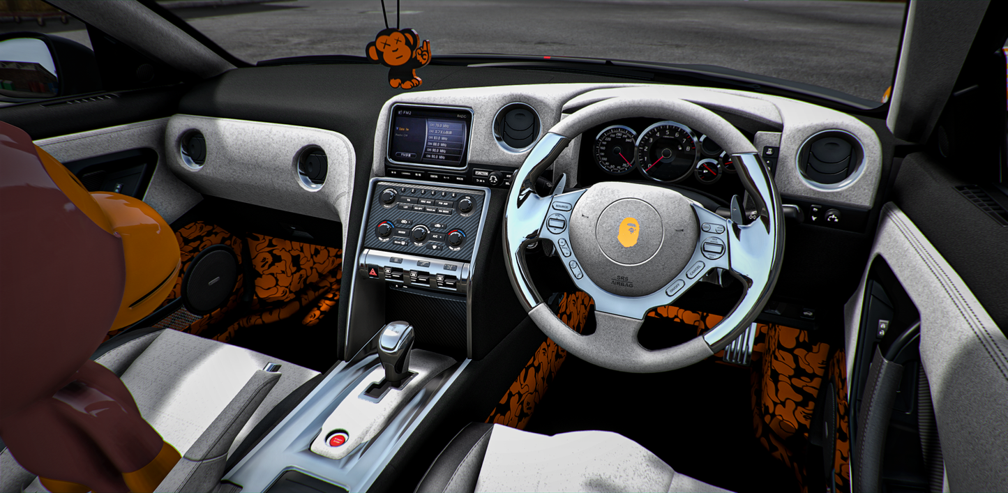 Nissan GTR R35 A Bathing Ape Edition [90+ Tuning Parts] [Dinamic Lights] | Port Baek