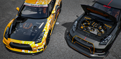 Nissan GTR R35 A Bathing Ape Edition [90+ Tuning Parts] [Dinamic Lights] | Port Baek