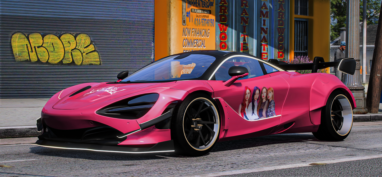 (Debadged) Custom Mclaren 720s Prior Design BlackPink | DEFz Customs