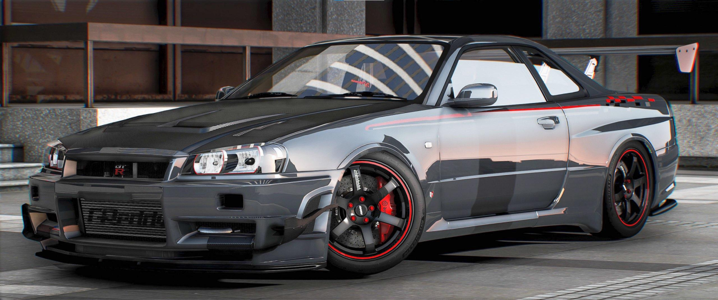 Nissan Skyline GT-R R34 (75 + Tuning) | Pitagora – Gorilla Cars & MLO