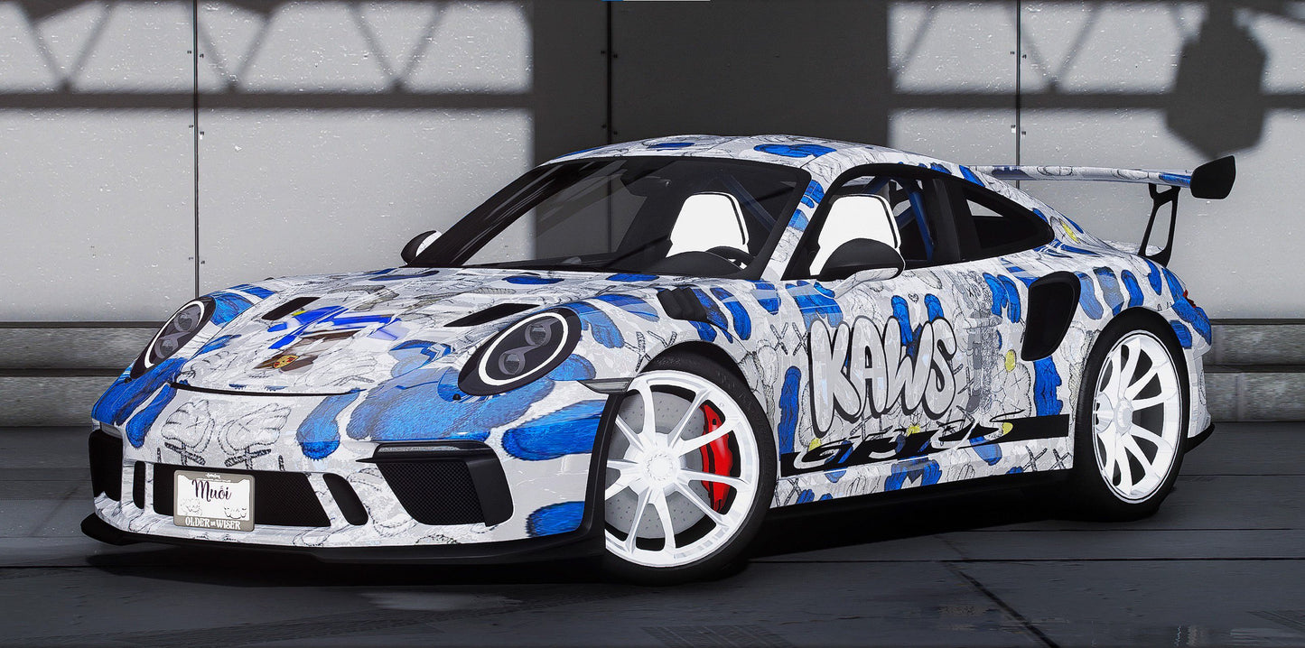 Porsche 911 GT3 Decol Decal Kaws