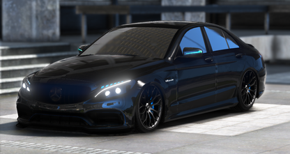 (Debadged) Custom Mercedes C63s (Engine Swap + Changeable lights + 5 seater) | sly