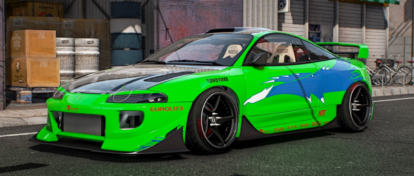 95 Eclipse GSX Widebody V2 | GodzGift – Gorilla Cars & MLO