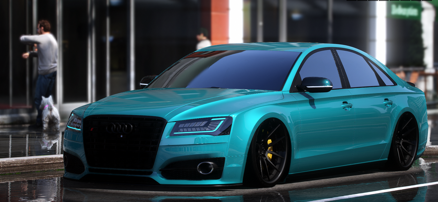Audi S8 Lowered Engine Swapped (5 Seater + Changeable lights) | Sly