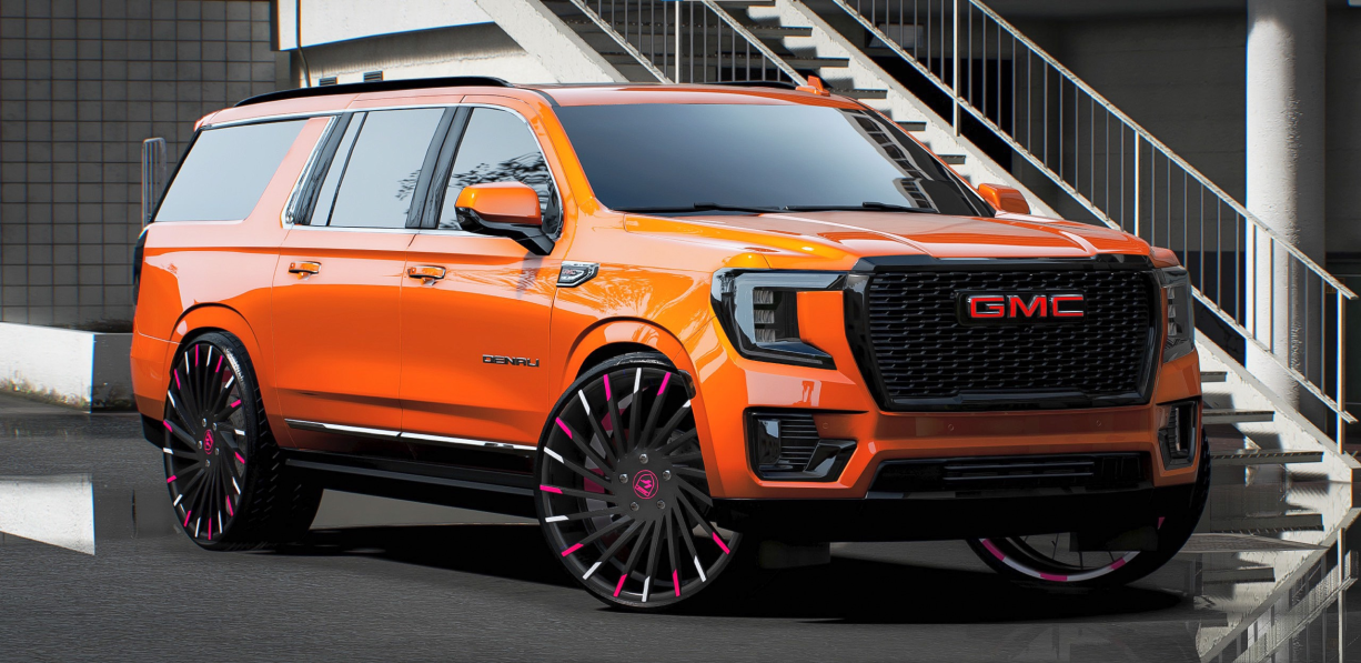 2021 GMC Yukon Denali Blacked On 28 Lexanis | Nukem Customs