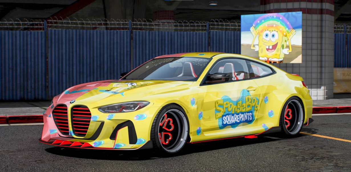 BMW M4 Spongbob Patrick | Gamers Cafe