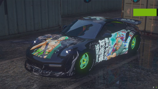 Porsche 911 Turbo S (992) Zoro One Piece [Dinamic RGB Lights]