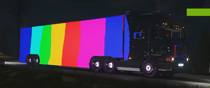 Navistar International 9800 10x10 Rainbow [Dinamic Lights]