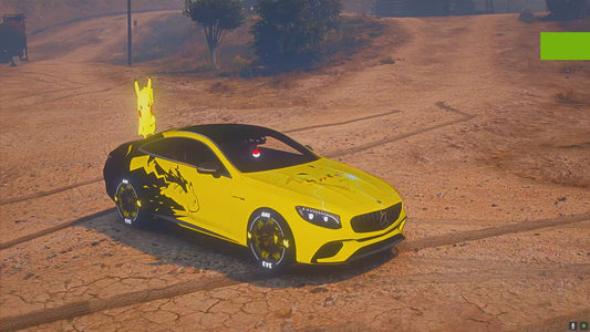 2018 Mercedes S63 AMG Pikachu [Dinamic RGB Lights]