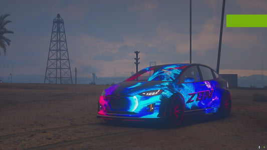 Tesla Model X P90D [Dinamic RGB Lights]