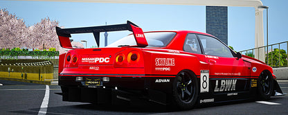 Nissan Skyline GTR R34 LBWK Silhouette | Hachi