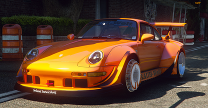 1995 Porsche 911 Turbo with RWB Body Kit Pack + RWB Rims Pack | D3D