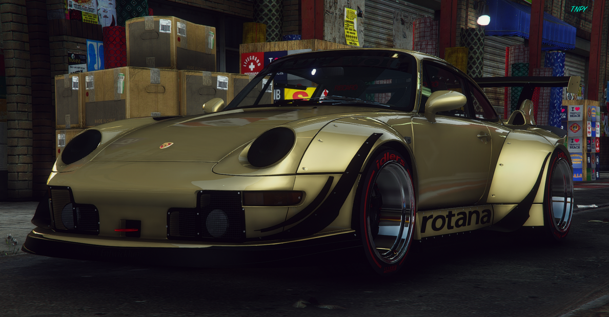 1995 Porsche 911 Turbo with RWB Body Kit Pack + RWB Rims Pack | D3D